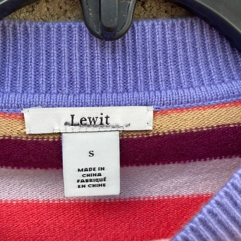 Lewit Stripe Blend Cashmere Sweater small